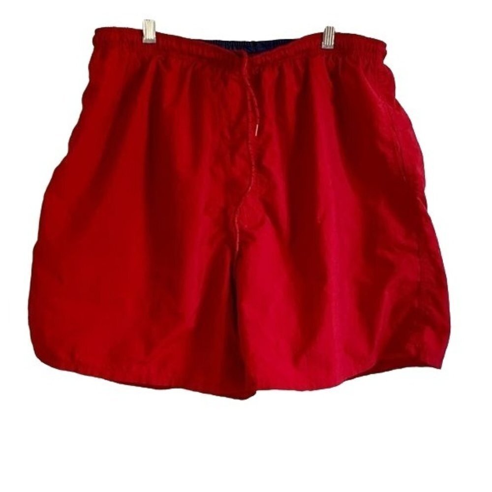Roundtree and Yorke Red Swim Trucks Large
